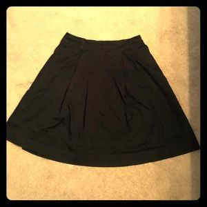 WHBM Black Pleated Skirt